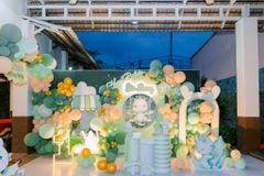 🐉 Decor Sinh Nhật Bé Gia Khang – Concept “Little Dragon” Xanh Mint Sang Trọng 🐉