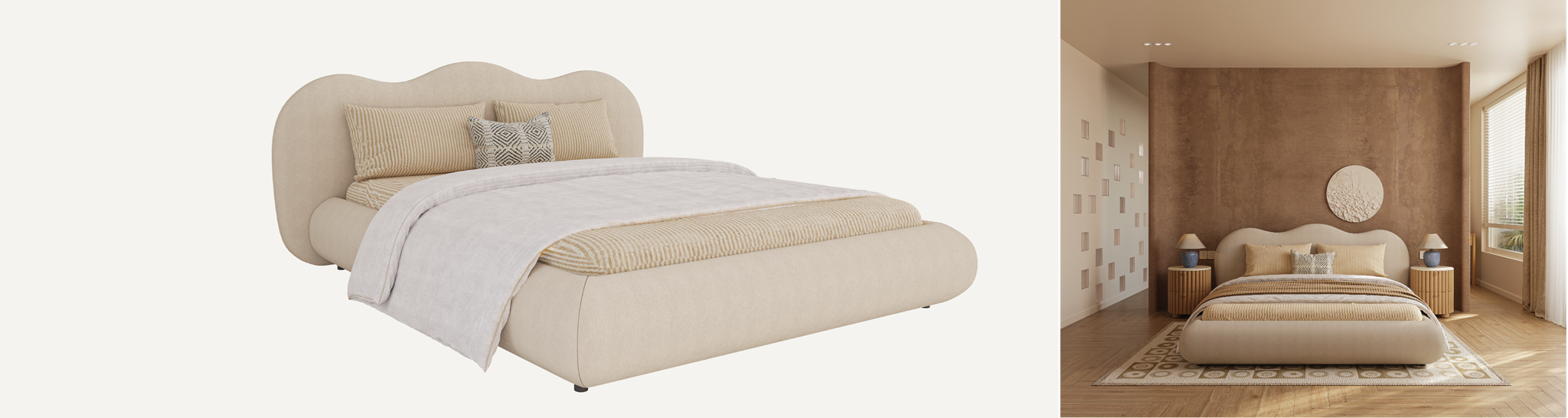 Giường bọc vải