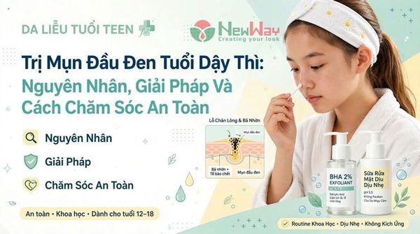 Trị Mụn Đầu Đen Tuổi Dậy Thì: Nguyên Nhân, Giải Pháp Và Cách Chăm Sóc An Toàn