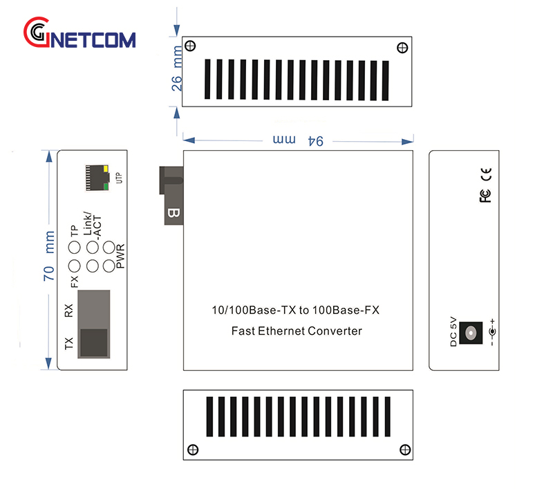 bộ chuyển đổi quang điện GNC-1111S series