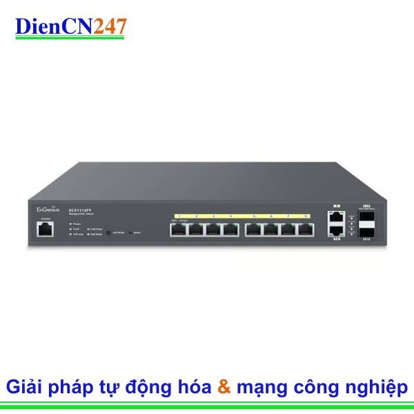 ECS1112FP hãng EnGenius Vietnam – Switch Cloud Managed L2+ 8 cổng PoE+