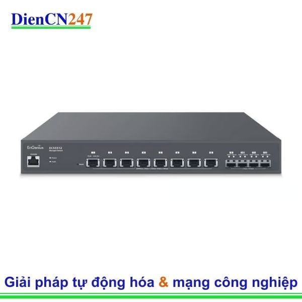 ECS5512 hãng EnGenius Vietnam – Switch Cloud Managed L2+ 10G hiệu năng cao