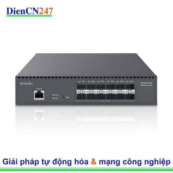 ECS5512F hãng EnGenius Vietnam – Switch Cloud Managed L2+ 12 cổng 10G SFP+