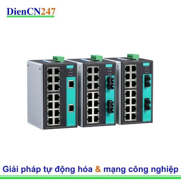 EDS-316 hãng Moxa Vietnam – Switch Công Nghiệp 16 Cổng Unmanaged
