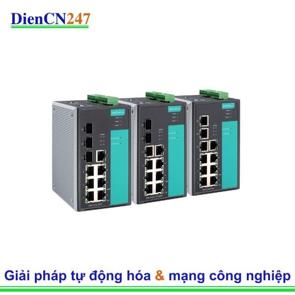 EDS-510A-3SFP hãng Moxa Vietnam – Switch Công Nghiệp Managed L2 10 Cổng (3 SFP)