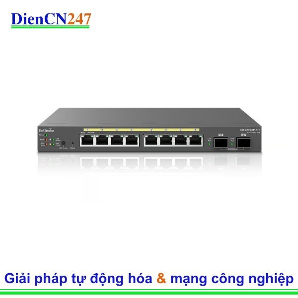 EWS2910P-FIT hãng EnGenius Vietnam – Switch Managed L2+ PoE 55W, Fanless, Quản lý Cloud Fit