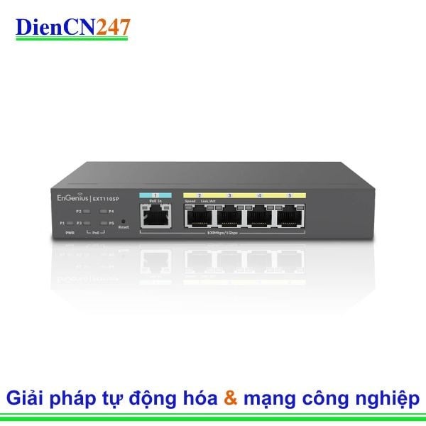 EXT1105P hãng EnGenius Vietnam – Switch PoE Mở Rộng Linh Hoạt, Hỗ Trợ PD