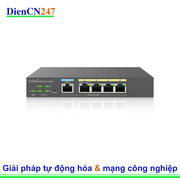 EXT1105P hãng EnGenius Vietnam – Switch PoE Không Quản Lý 5 Cổng