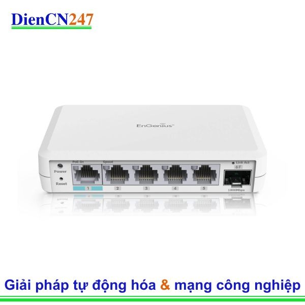 EXT1106 hãng EnGenius Vietnam – Switch Mở Rộng Nhỏ Gọn, Cấp Nguồn Linh Hoạt PoE & USB-C