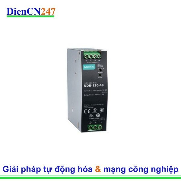 NDR-120-48 hãng Moxa Vietnam – Bộ Nguồn Công Nghiệp 48 VDC