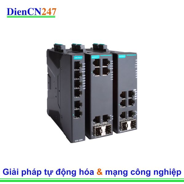 SDS-3006-4PoE-2GTXSFP Moxa Vietnam – Switch Ethernet công nghiệp PoE 6 cổng