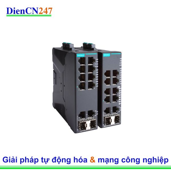 SDS-3010-8PoE-2GTXSFP Moxa Vietnam – Switch công nghiệp 10 cổng thông minh, 8 PoE+, 2 uplink SFP