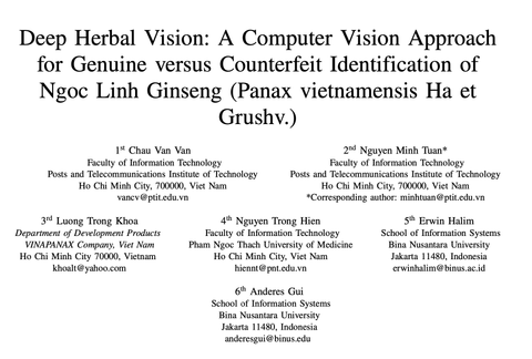 Công nghệ AI giúp xác định Sâm Ngọc Linh thật giả