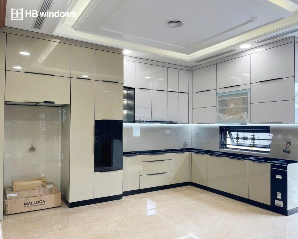Tủ Bếp Nhôm Nguyên Tấm
