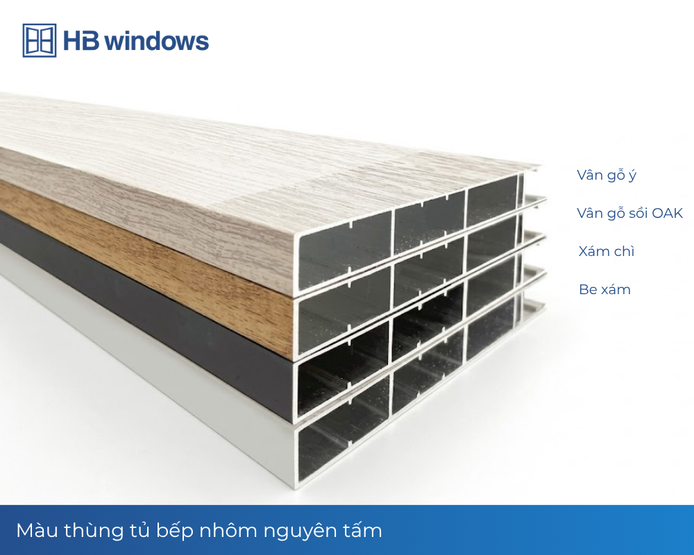 Tủ Bếp Nhôm Nguyên Tấm