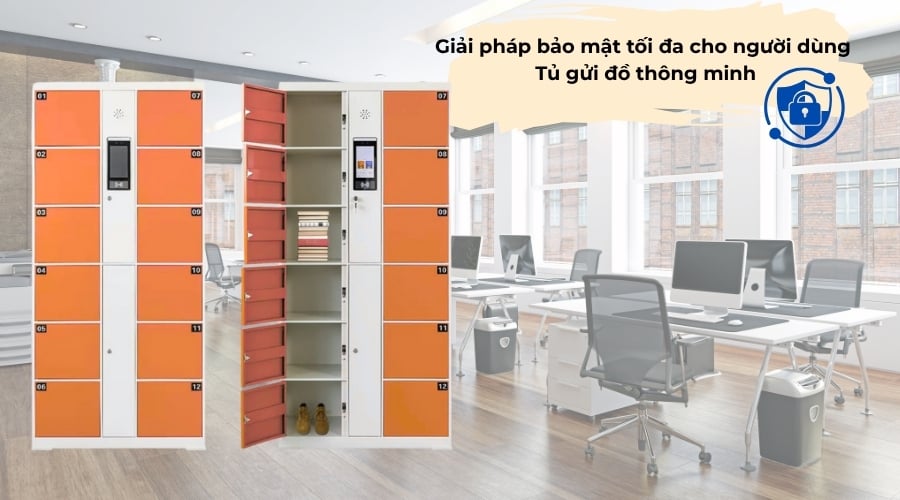 Giải pháp bảo mật tối đa cho người dùng - Tủ gửi đồ thông minh