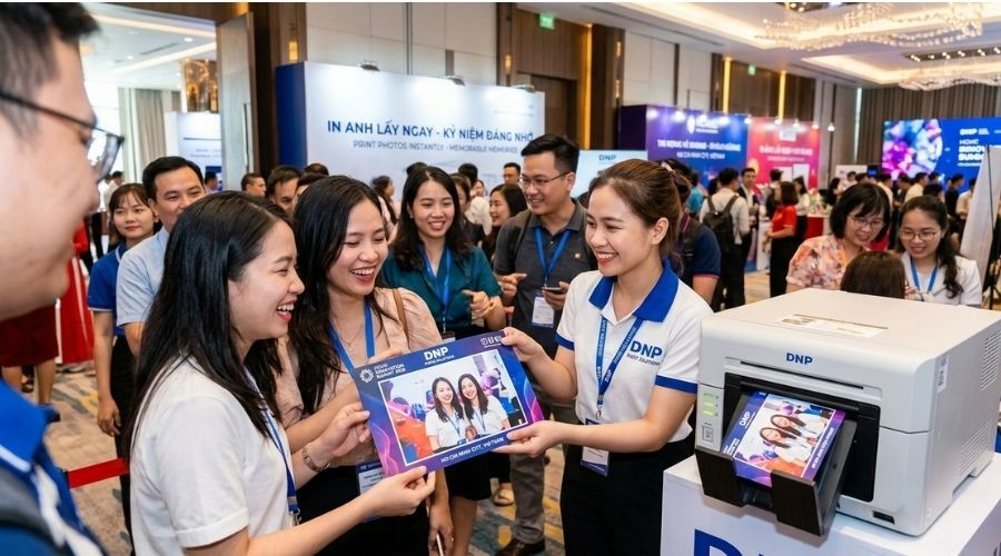 Máy in DNP có giúp tăng trải nghiệm khách hàng tại sự kiện không?
