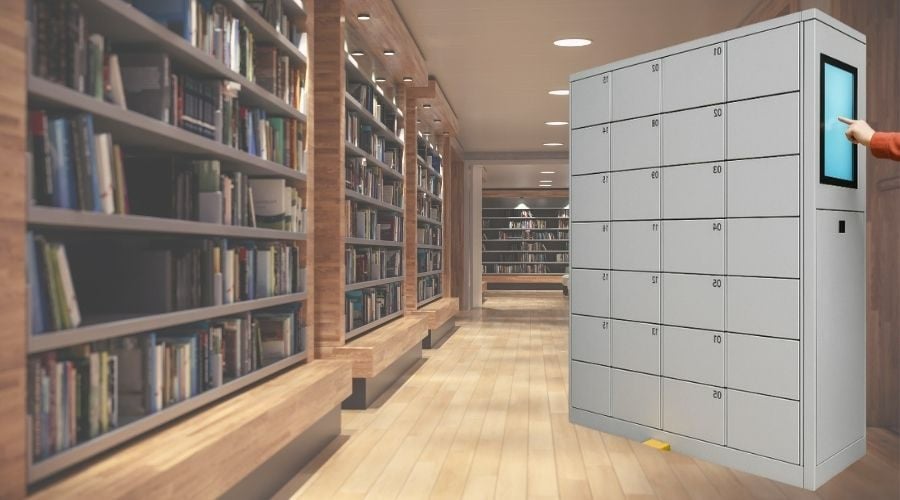 Thư viện áp dụng hiệu quả tủ gửi đồ thông minh cho sinh viên