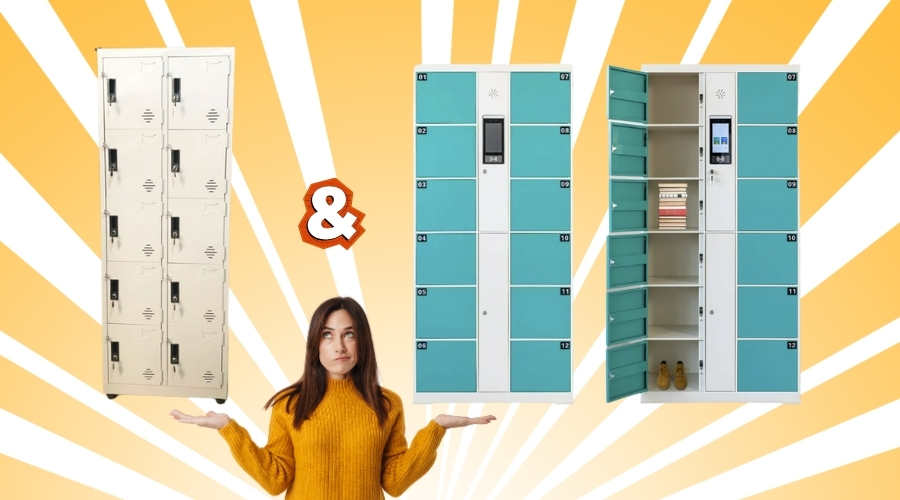 So sánh điểm khác biệt của tủ gửi đồ thông minh và truyền thống