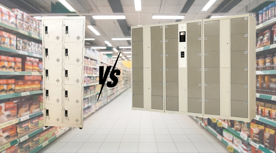 Tủ gửi đồ cơ dần bị thay thế bởi tủ locker thông minh tại các siêu thị