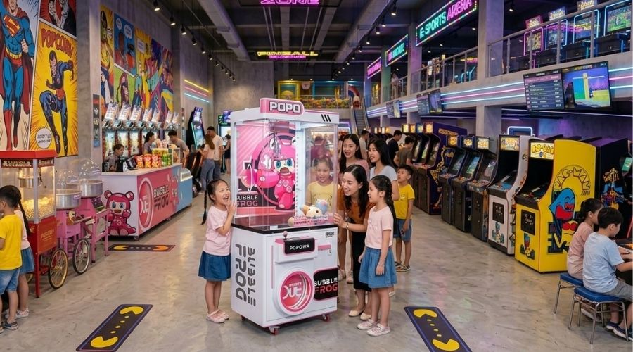 máy gắp thú bông candy claw