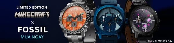 MINECRAFT X FOSSIL LIMITED EDITION: BƯỚC VÀO THẾ GIỚI MINECRAFT QUA NHỮNG PHIÊN BẢN ĐỒNG HỒ GIỚI HẠN