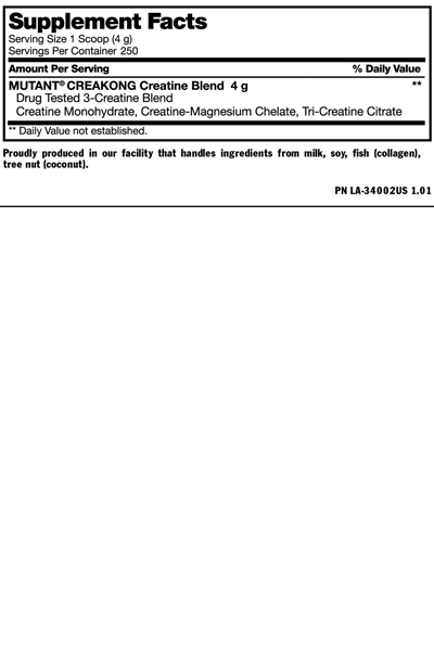 Mutant Creakong Creatine 1kg