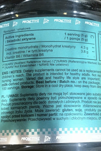 ProActive Crea-M Creatine Monohydrate 500g