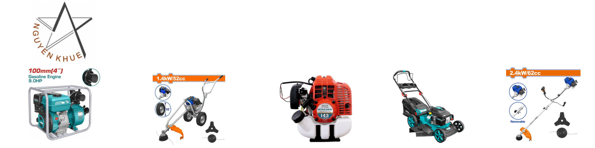 Máy bơm nước, cắt cỏ chạy xăng