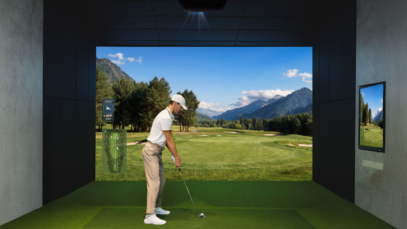 Máy chiếu golf mô phỏng Short Throw Laser Golf Projector AK800ST
