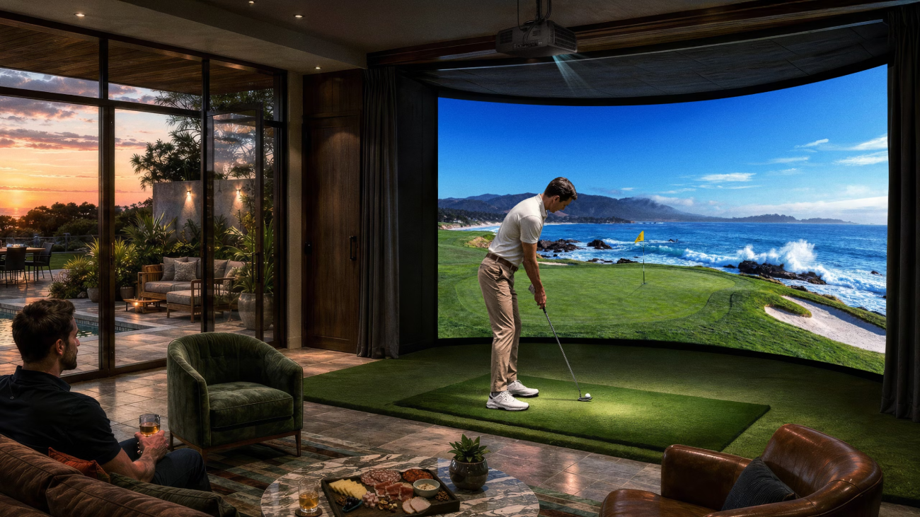 Máy chiếu golf mô phỏng 4K Short Throw Laser 6000 LM BenQ AK900ST