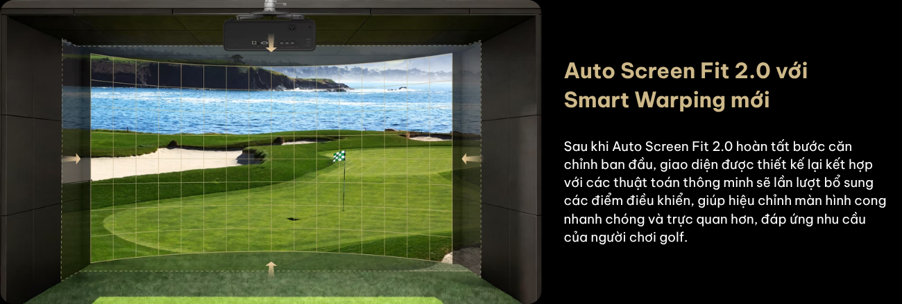 choi golf va theo doi noi dung giai tri cung luc