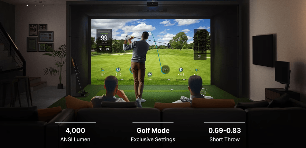 Máy chiếu golf laser throw ngắn 1080P 4000lm BenQ AH700ST
