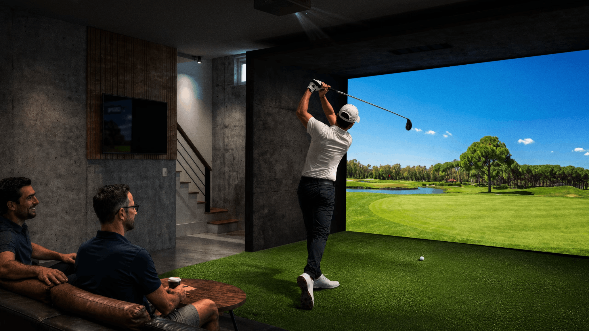 Máy chiếu golf mô phỏng Short Throw Laser Golf Projector AK800ST