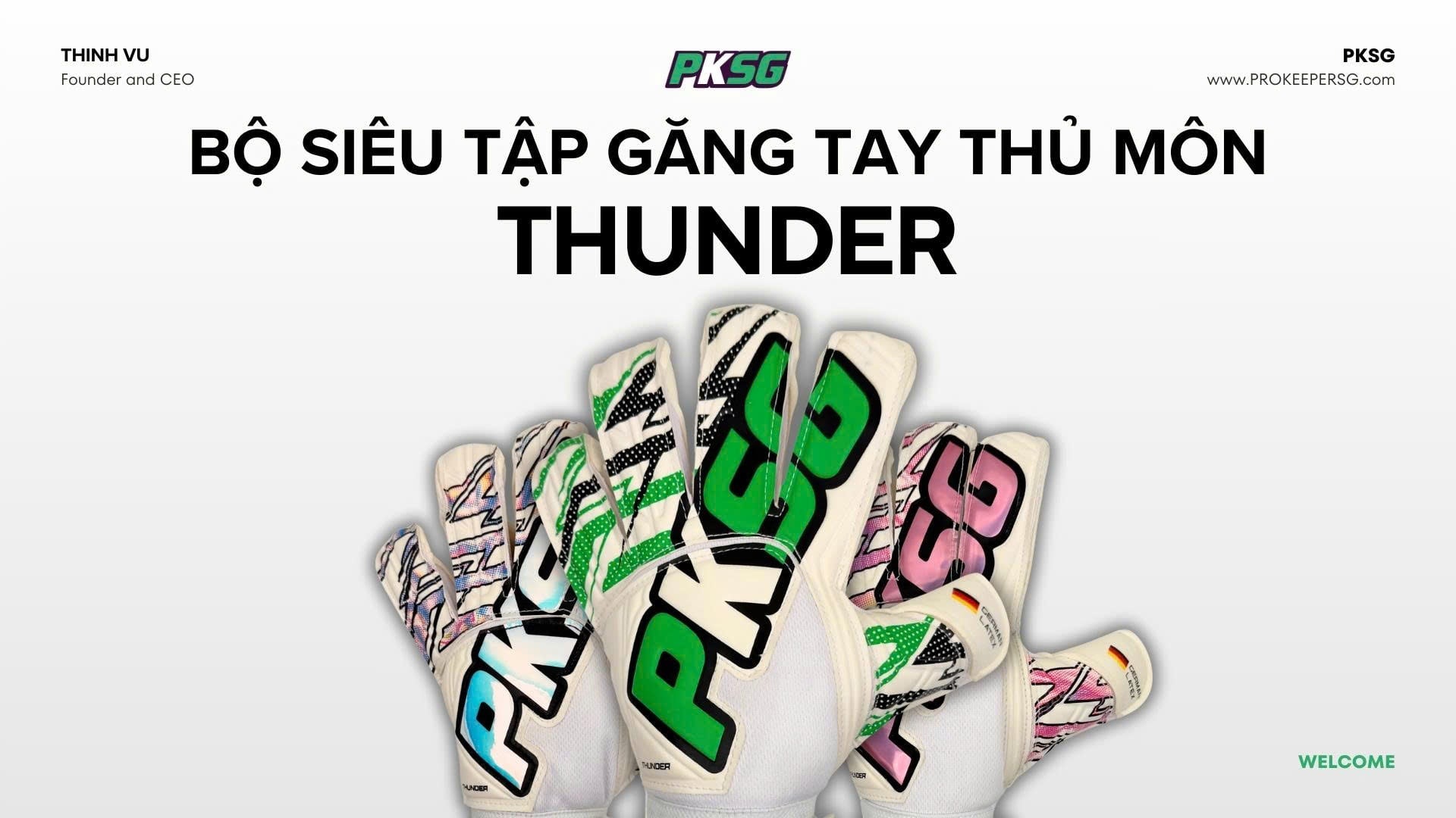Review Chi Tiết Bộ Ba Găng Tay Thủ Môn PKSG Thunder: Đẳng Cấp 