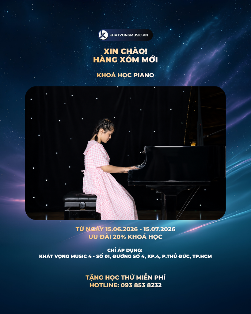 Khoá học piano tại Hoàng Diệu 2