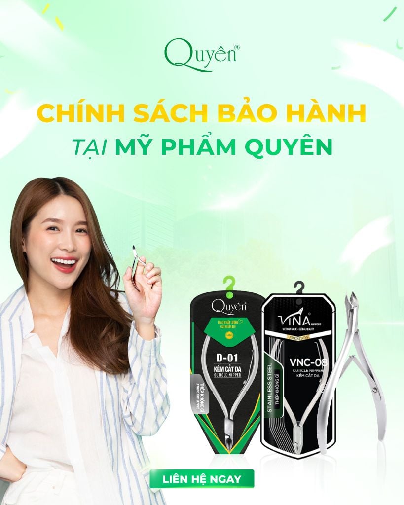 Chính sách bảo hành khi mua kềm tại Mỹ Phẩm Quyên