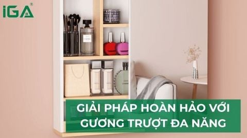 Giải pháp hoàn hảo cho không gian với gương trượt đa năng hiện đại