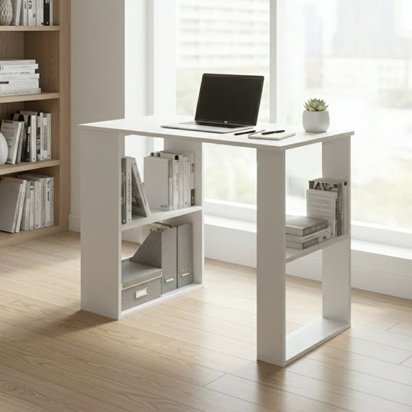 Bàn làm việc full trắng GP417