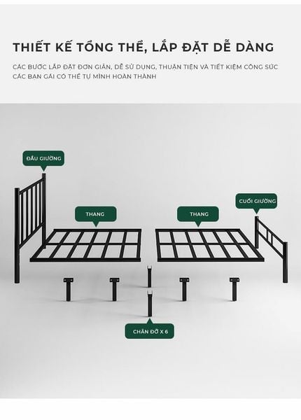 giường ngủ khung sắt