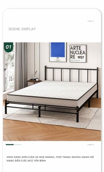giường ngủ khung sắt
