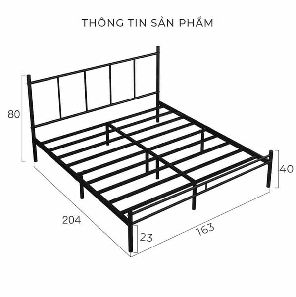 giường ngủ khung sắt