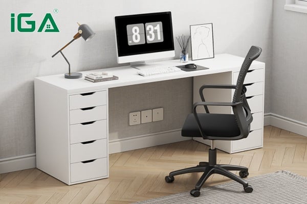 Bàn làm việc có hộc tủ ngăn kéo