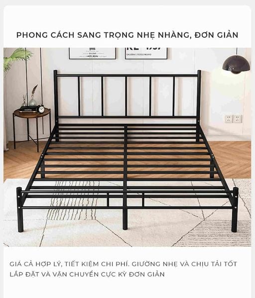 giường ngủ khung sắt