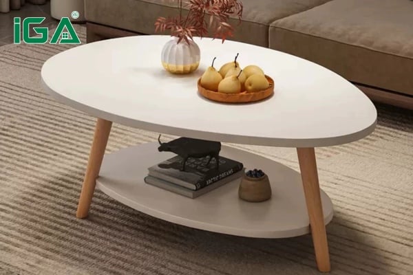 Bàn trà làm từ gỗ công nghiệp