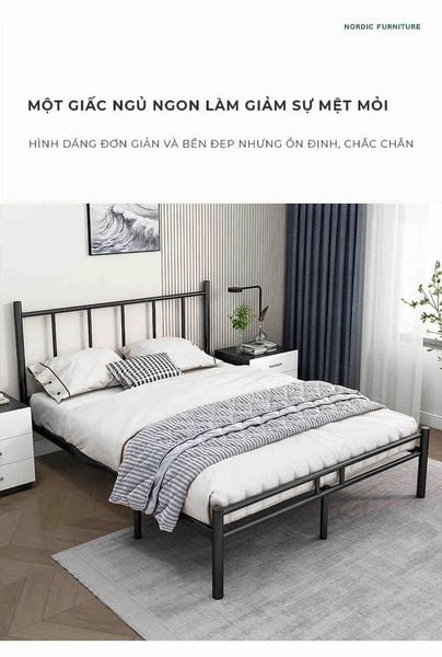 giường ngủ khung sắt