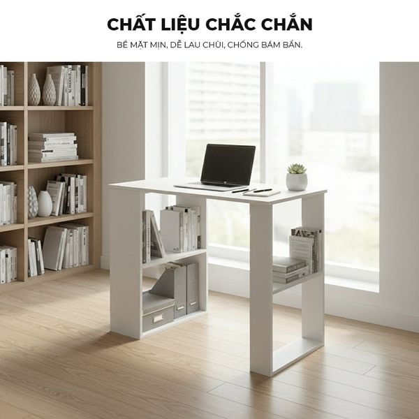 Bàn làm việc full trắng GP417