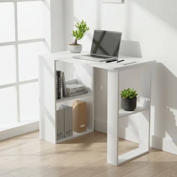 Bàn làm việc full trắng GP417