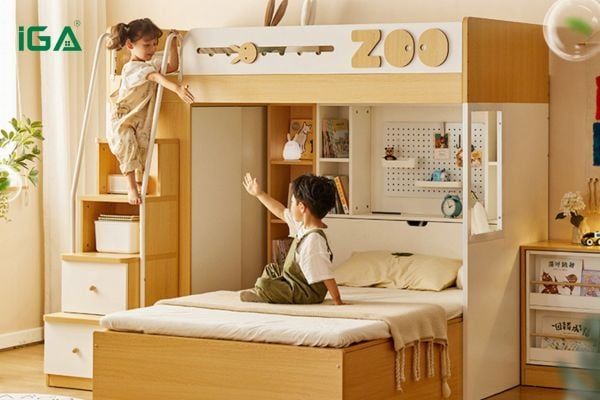 giường tầng trẻ em