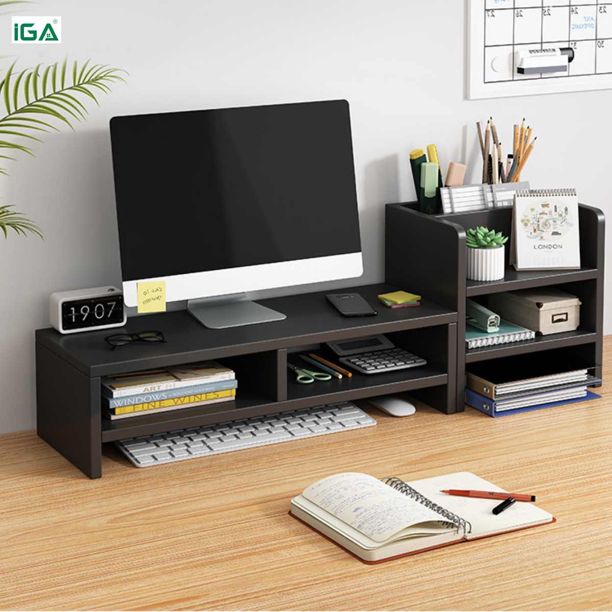 Kệ máy tính kèm hộc kệ thông minh